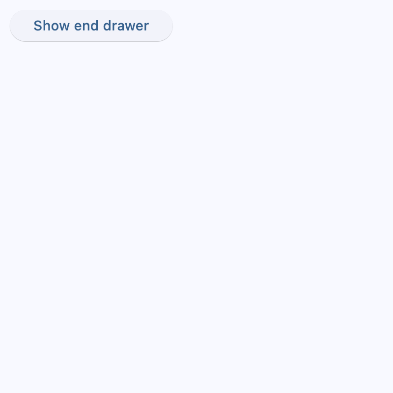 End-aligned navigation drawer example